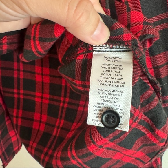 NEW beachlunchlounge button down flannel top - Picture 5 of 5